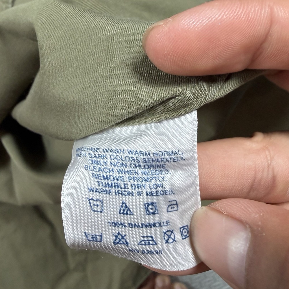 Willis & Geiger Mens Sz L Bush Poplin Shirt Olive Utility Safari Gorpcore EUC - Picture 4 of 9